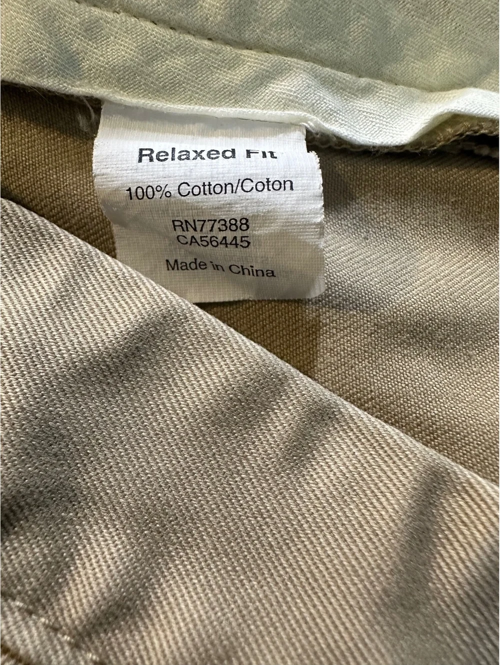J.Crew Men's Classic Fit Khaki Pants 40W 100% Cotton Beige Casual Chino
